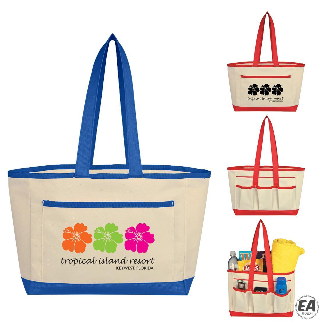 Promotional The Caddy Tote Bag Customized Polyester Tote Bags