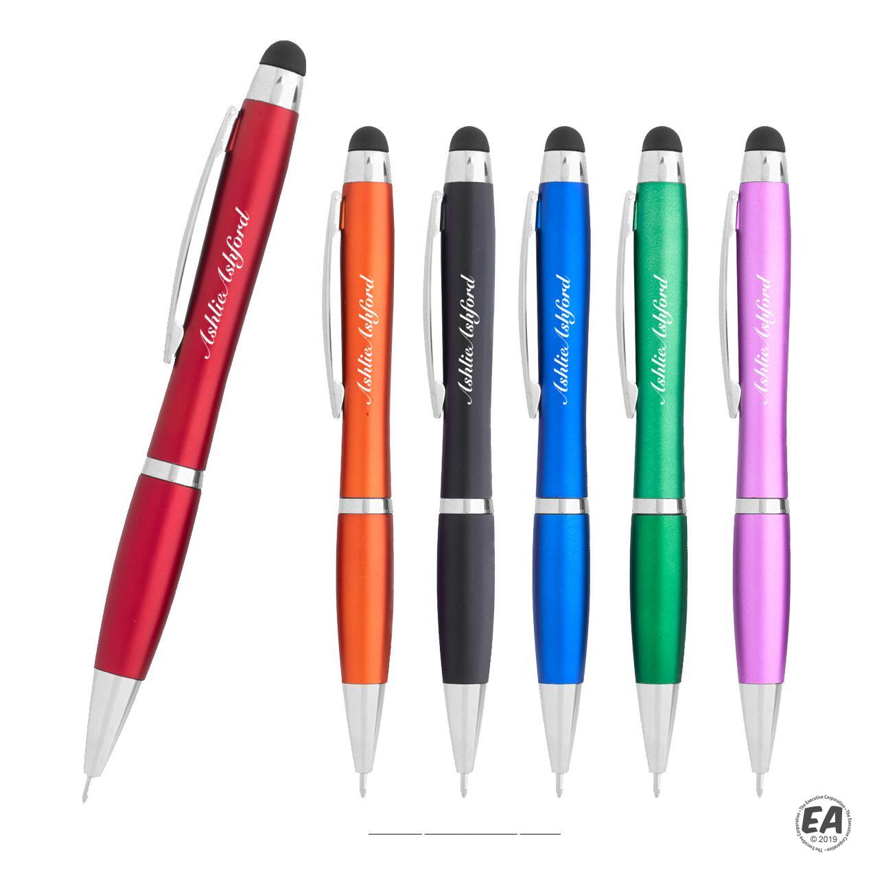 Promotional Light Up Stylus Pen Customized Light Pens Branded Light