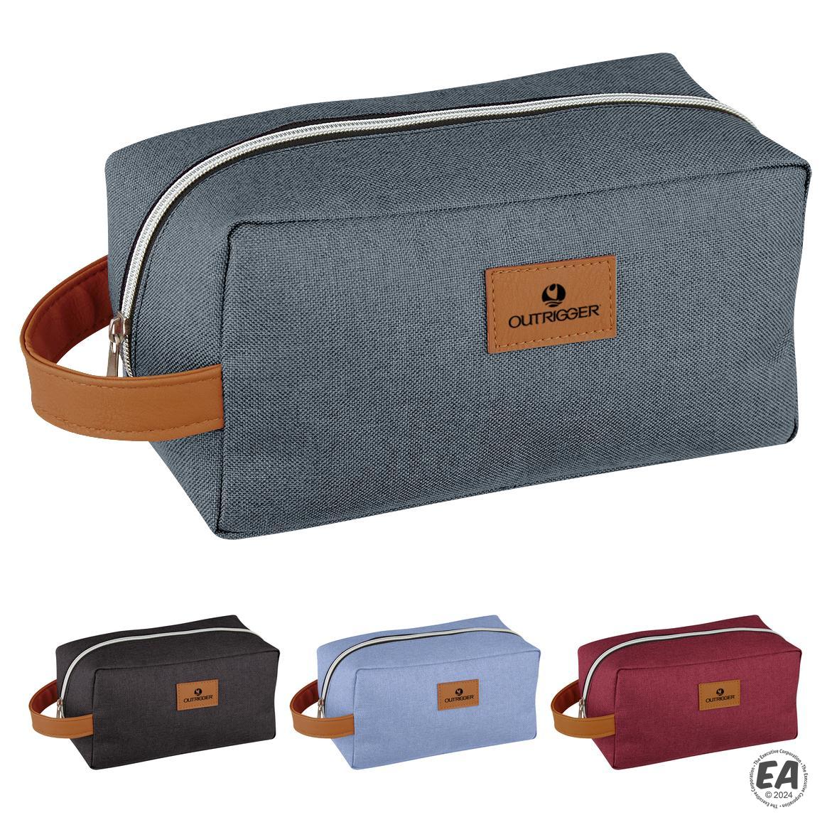 Customized Heathered Toiletry Bag Promotional Toiletry Bags Custom