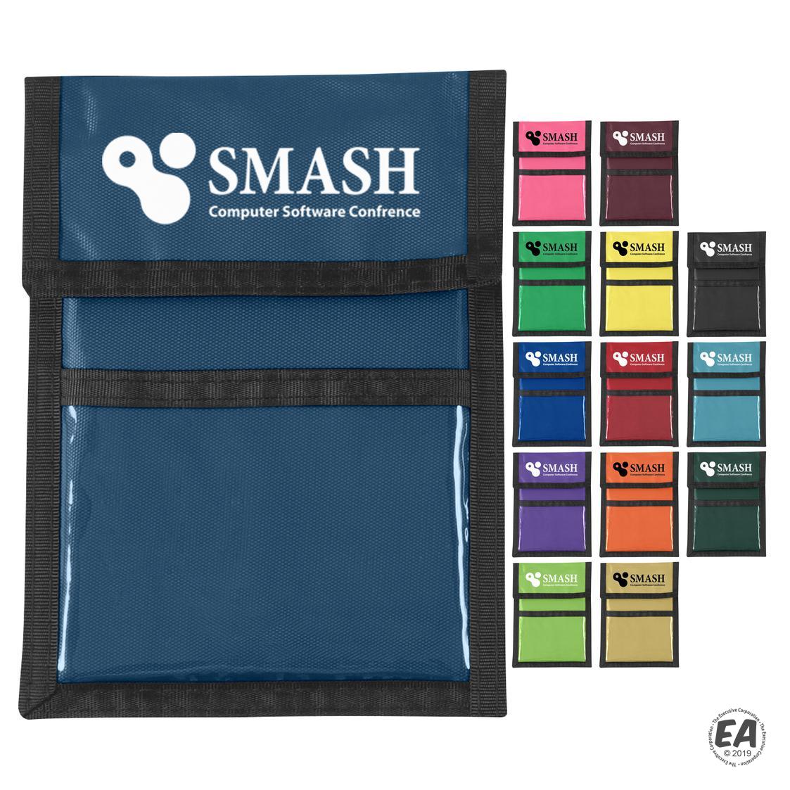 Custom Nylon Neck Wallet Badge Holder Promotional Name Badge Holders