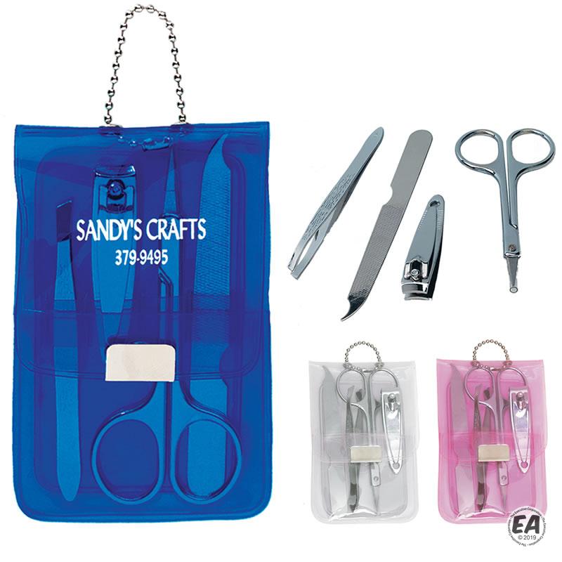 Custom Vinyl Manicure Set Promotional Manicure Sets Customized