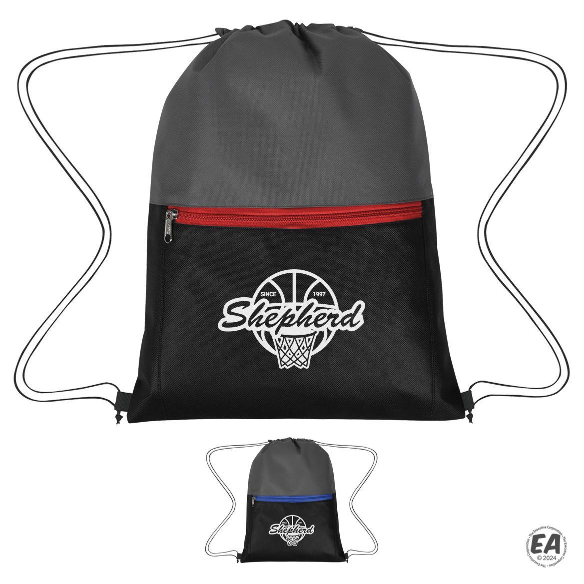 Promotional Triad NonWoven Drawstring Bag Customized Drawstring Bags