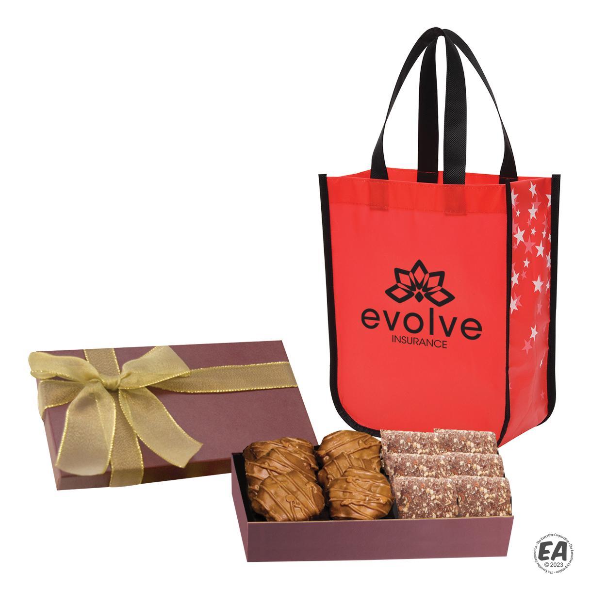Customized Executive Food Gift Set with Star Struck Tote Bag | Branded ...