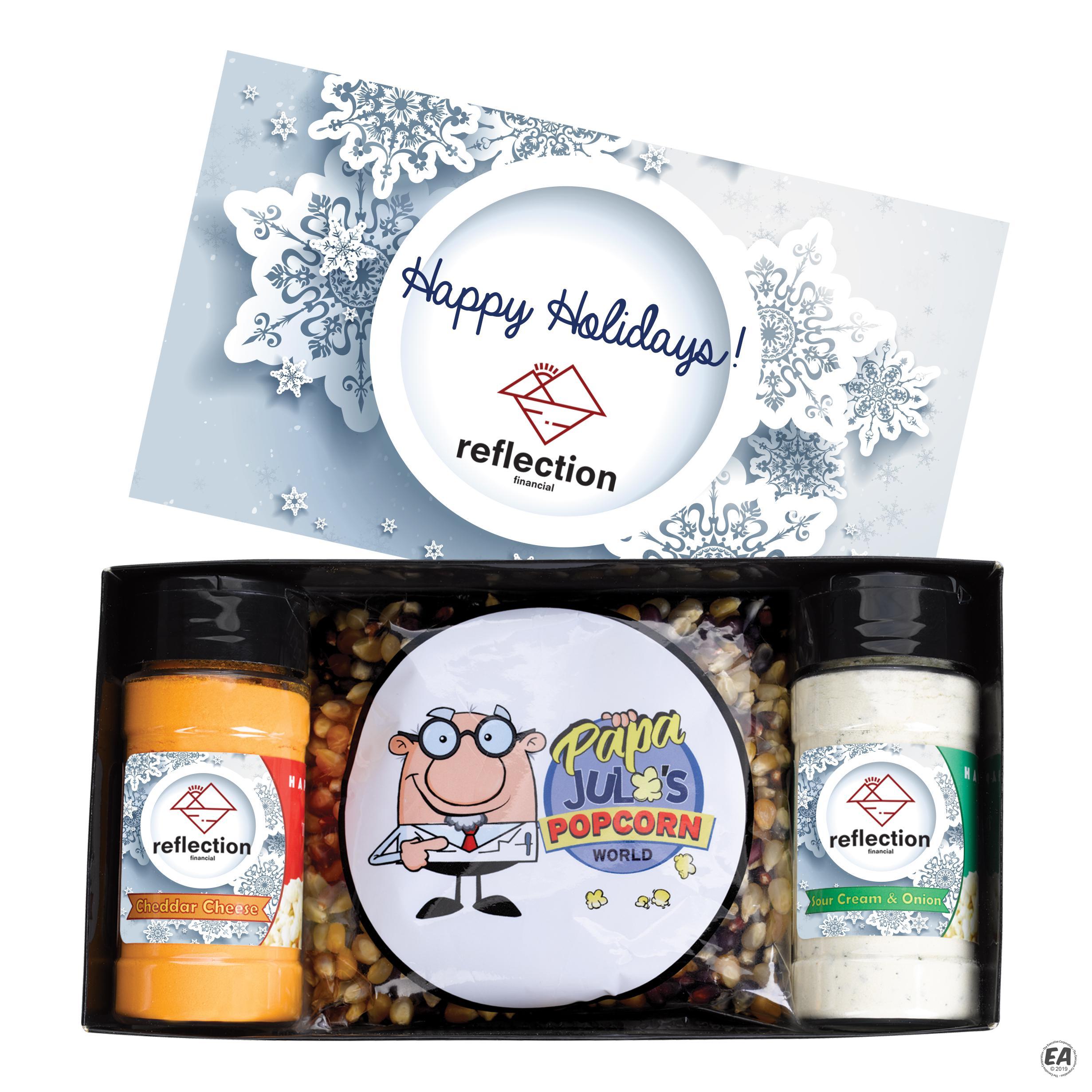 Customized Popcorn Kernel Set with Seasonings Custom Food Gift Sets Promotional Popcorn