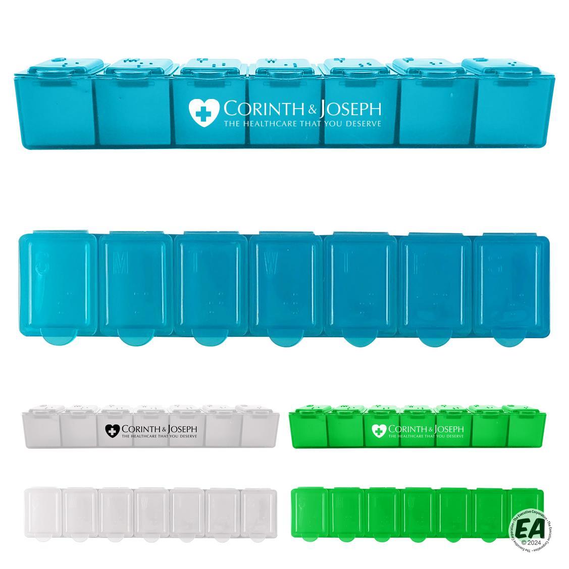 Custom 7 Day Pill Container Promotional Pill Cases Customized 7 Day