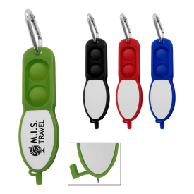 Push Pop Pen With Carabiner