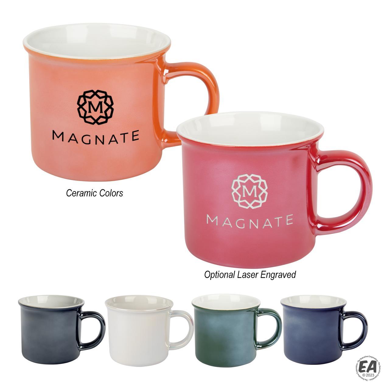 Promotional 15 oz. Pearlescent Campfire Mug Custom Campfire Mugs