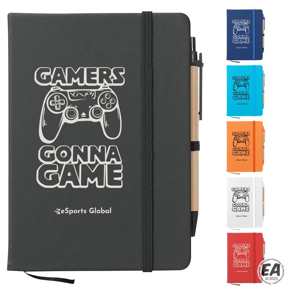 Note Book Advertisement Customized Journal Notebook With Sticky Notes & Flags | Branded ...