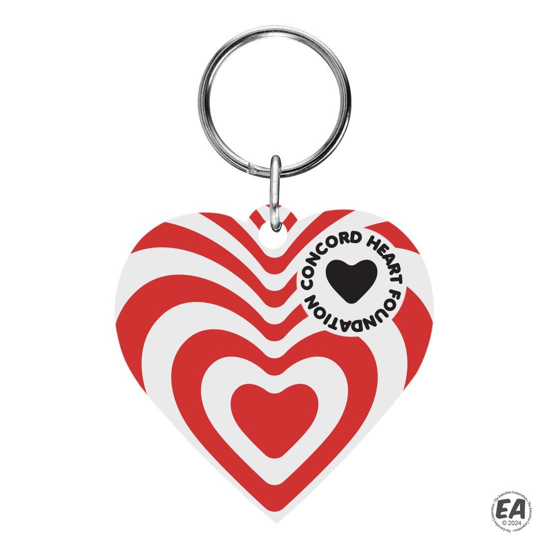 Custom Heart Shaped Acrylic Key Tag | Promotional Key Tags | Customized ...