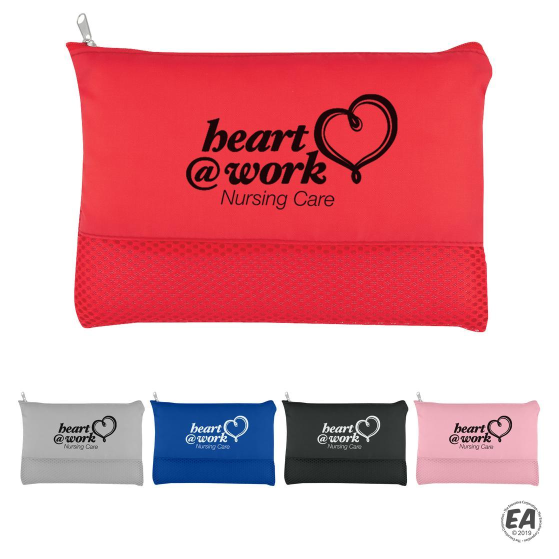 Customized Mesh Vanity Bag Branded Toiletry Bags Promotional Mesh Vanity Bag from Executive