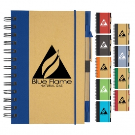 Eco-Inspired Spiral Notebook & Pen