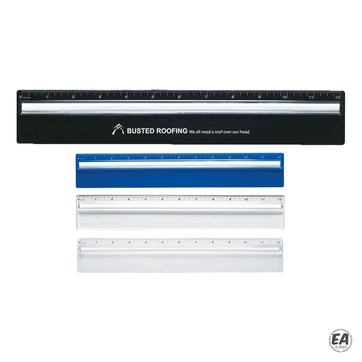 Promotional Plastic 12 Ruler with Magnifying Glass | Customized Rulers ...