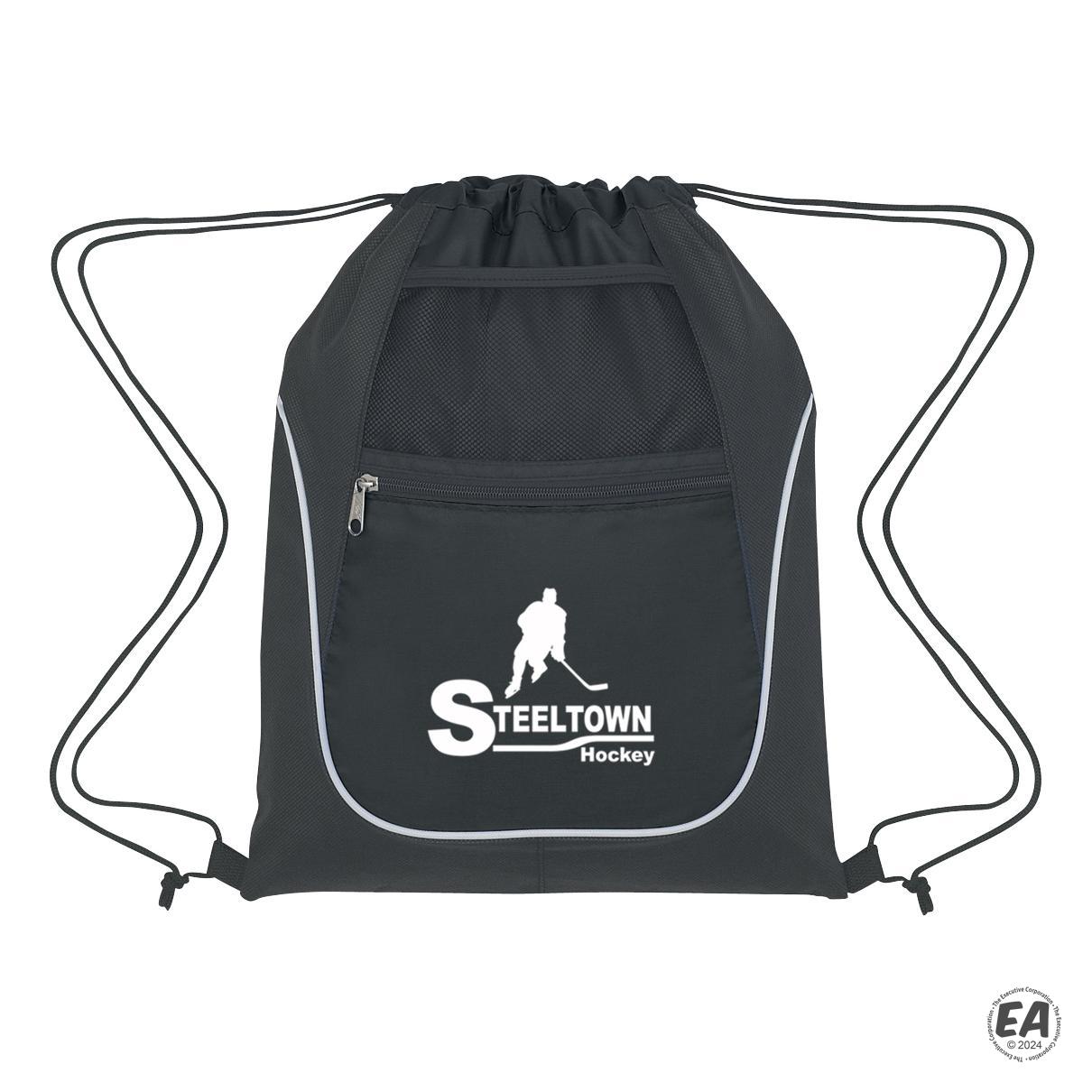 Branded Drawstring Sports Pack With Dual Pockets Promotional