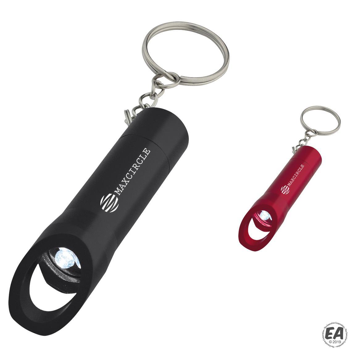 Promotional Aluminum LED Flashlight With Bottle Opener Customized
