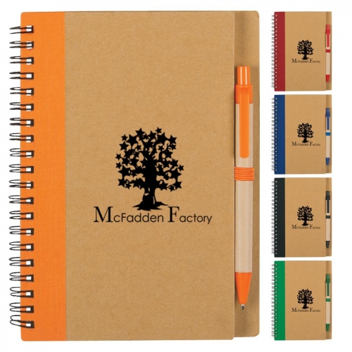 Full Color Notebook, Pen and Tumbler Set