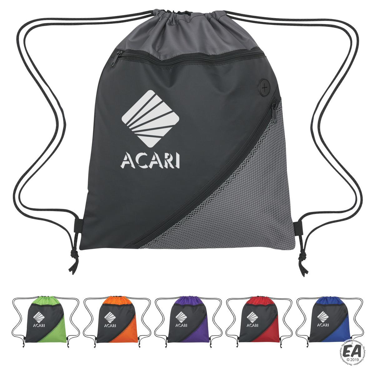 Customized Shadow Drawstring Sports Pack Promotional Drawstring Bags
