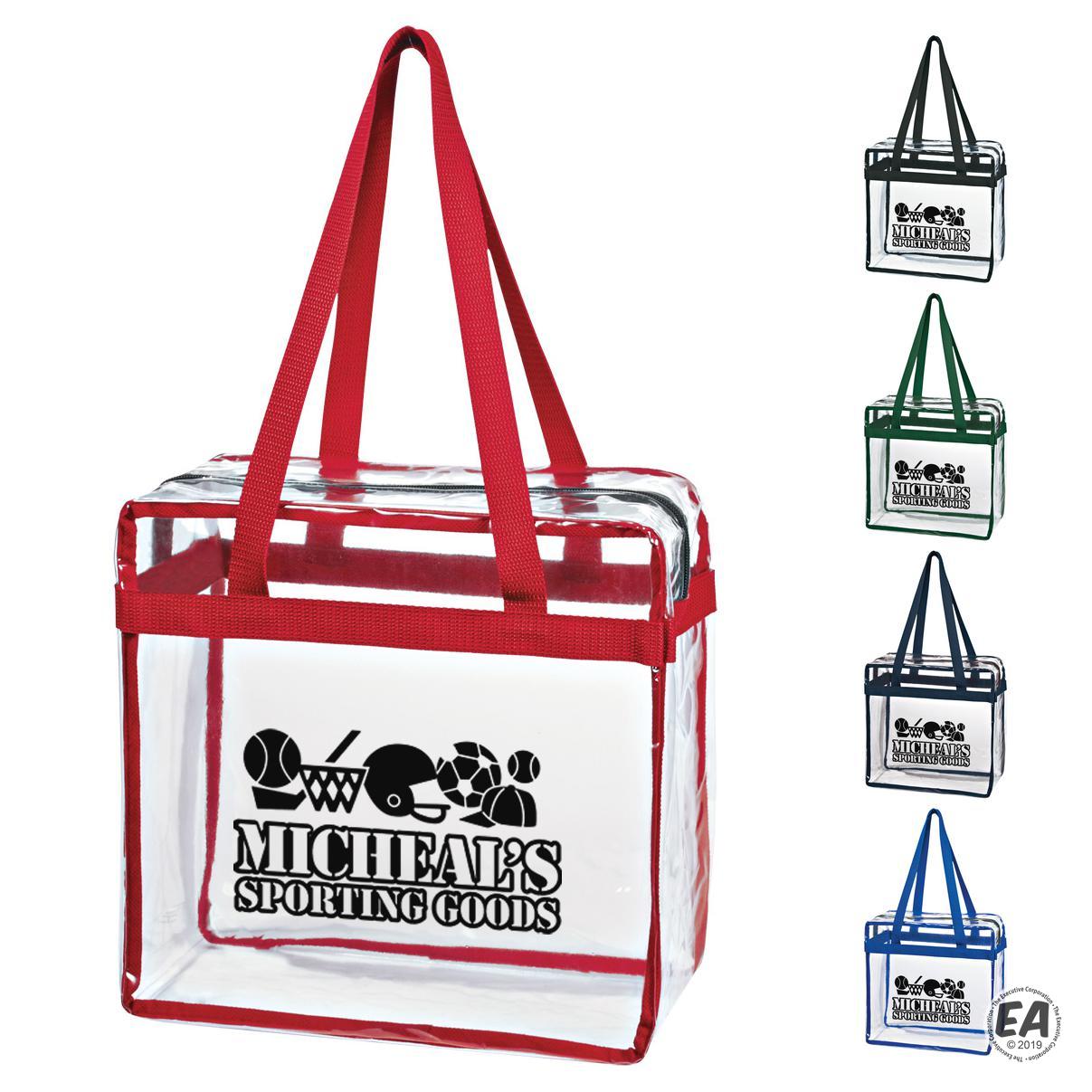 thumbnail image 2 of Stadium Compliant Tote Heavy Duty Clear Messenger Bag - See Through Tote For Stadium Events & Security Transparent Messenger Tote Stadium Compliant Security 2 of 10