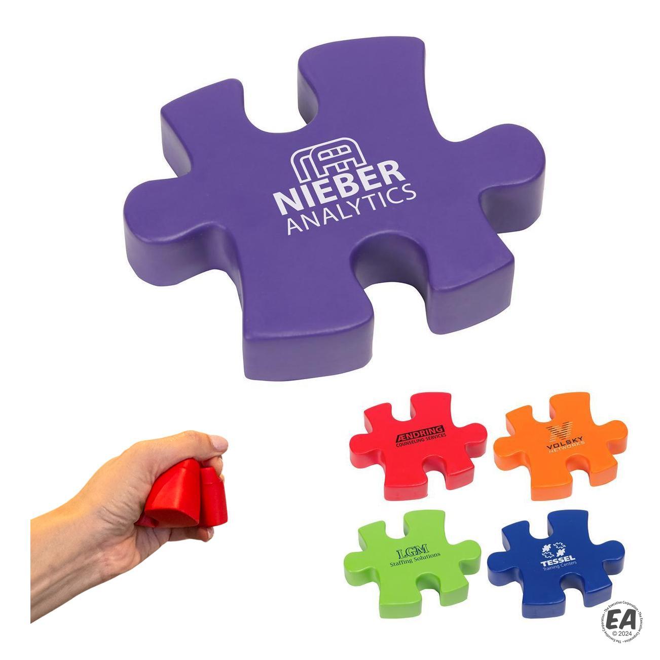 Promotional Connecting Puzzle Piece Stress Reliever Custom Stress