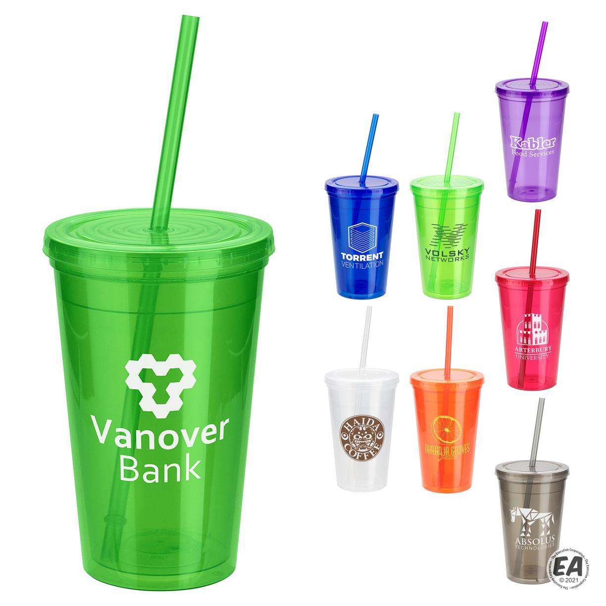 Promotional Trifecta 16 oz Straw Tumbler Customized Straw Tumblers