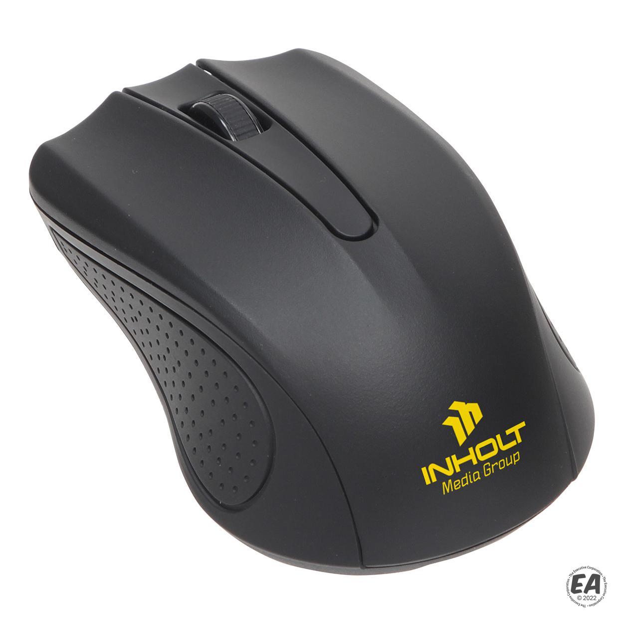 Branded Avant Wireless Optical Mouse with Antimicrobial Additive ...