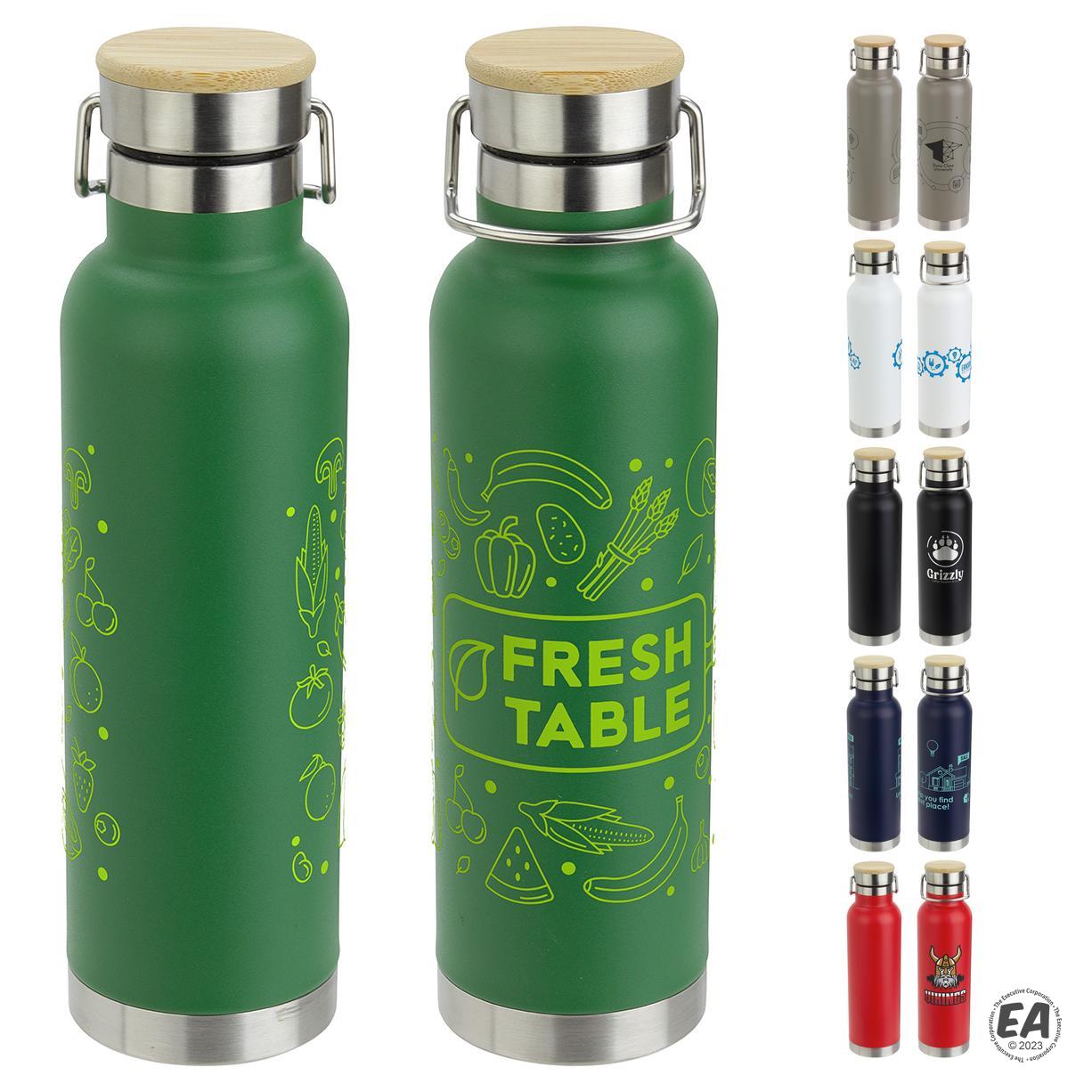 Branded Cusano 22 oz Vacuum Insulated Stainless Steel Bottle with ...