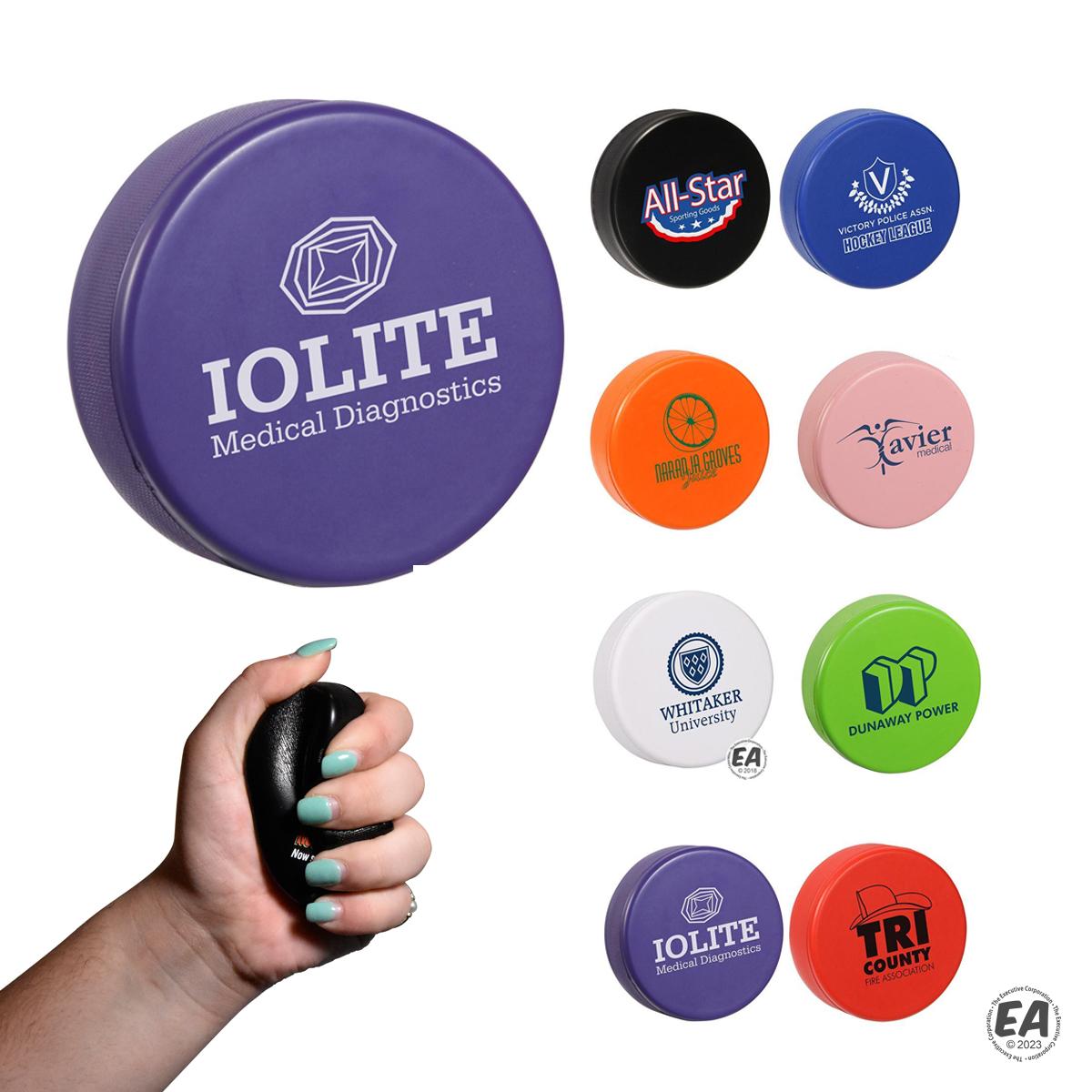 Promotional Hockey Puck Stressball Custom Stress Relievers