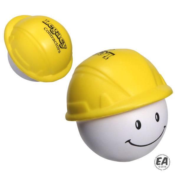 Customized Hard Hat Mad Cap Stress Reliever Custom Stress Relievers