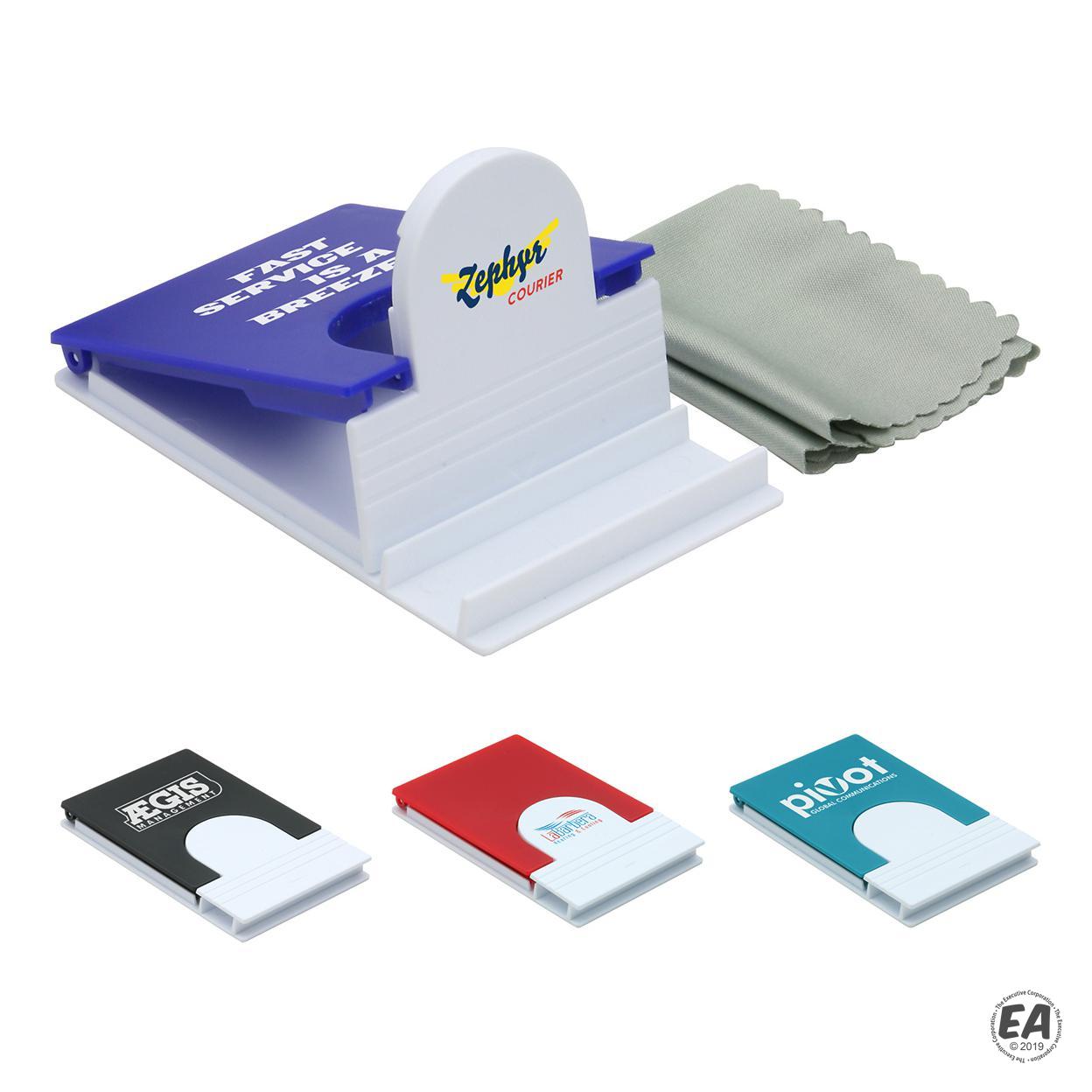 Promotional Microfiber Cloth Phone Holder Customized Cell Phone Desk Stands Custom