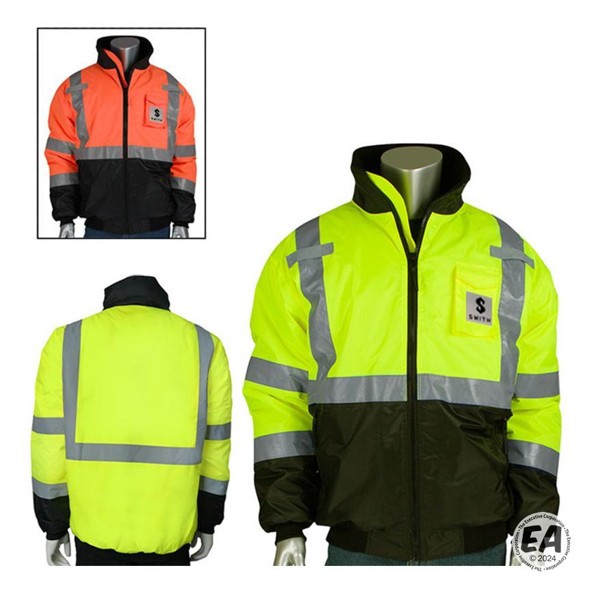 Branded Class 3 Value Black Bottom Bomber Jacket | Promotional Safety ...