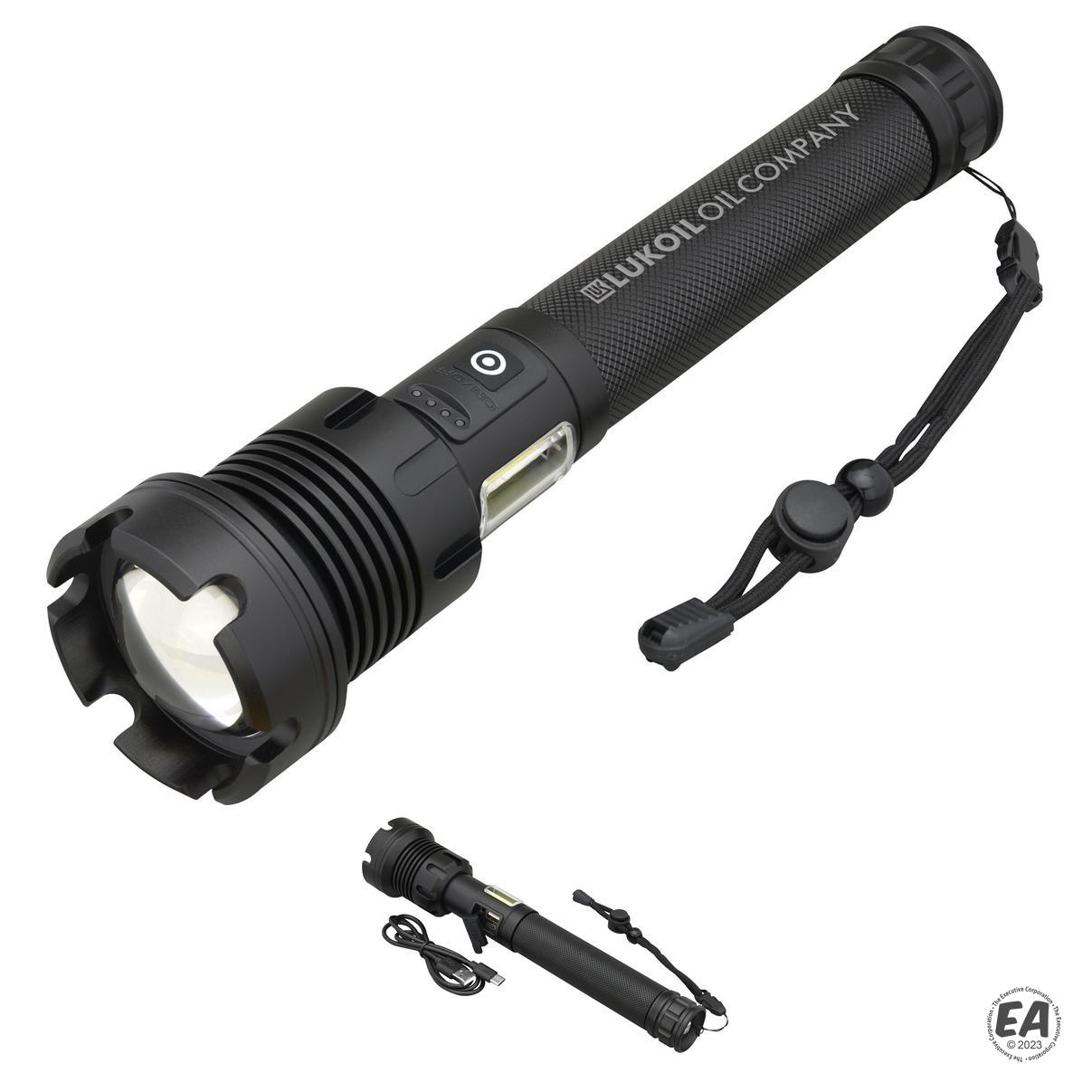 Customized Urban Peak Rechargeable 20W/COB Flashlight Promotional LED
