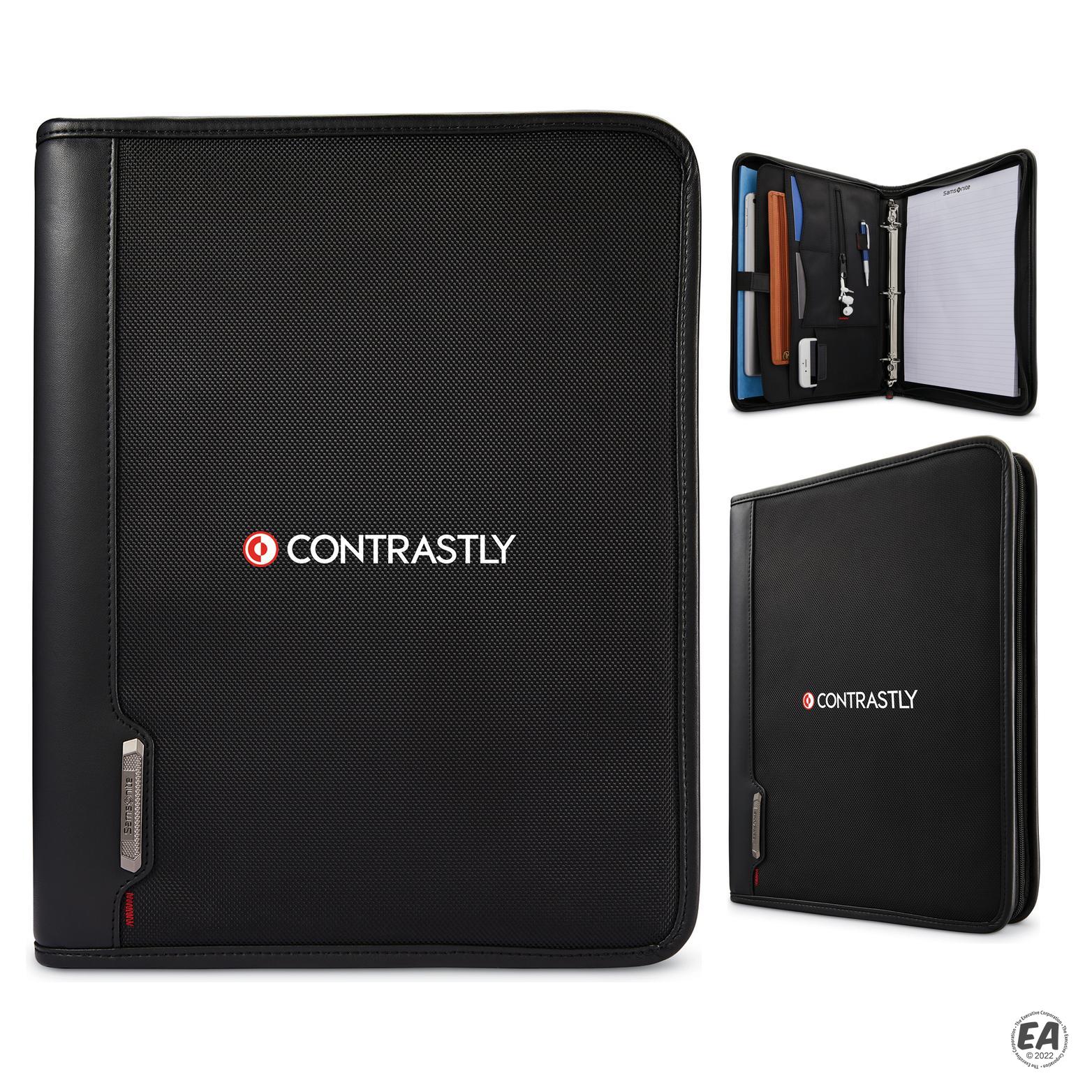 Customized Samsonite Xenon Business 3 Ring Padfolio Promotional Tablet Padfolios Custom