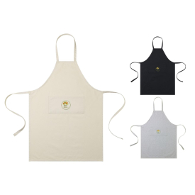 AWARE Recycled Cotton Bib Front Apron With Pocket