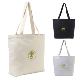 AWARE Recycled Cotton Shopper Tote Bag with Interior Zip Pocket