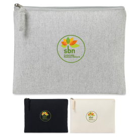 AWARE Recycled Cotton Zippered Pouch