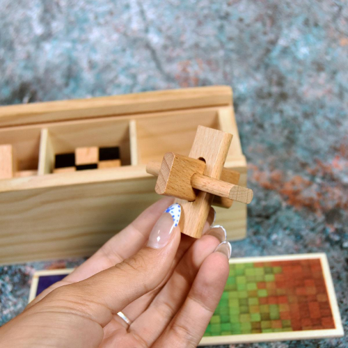 New 3-in-1 Wooden Puzzle Boxed Set