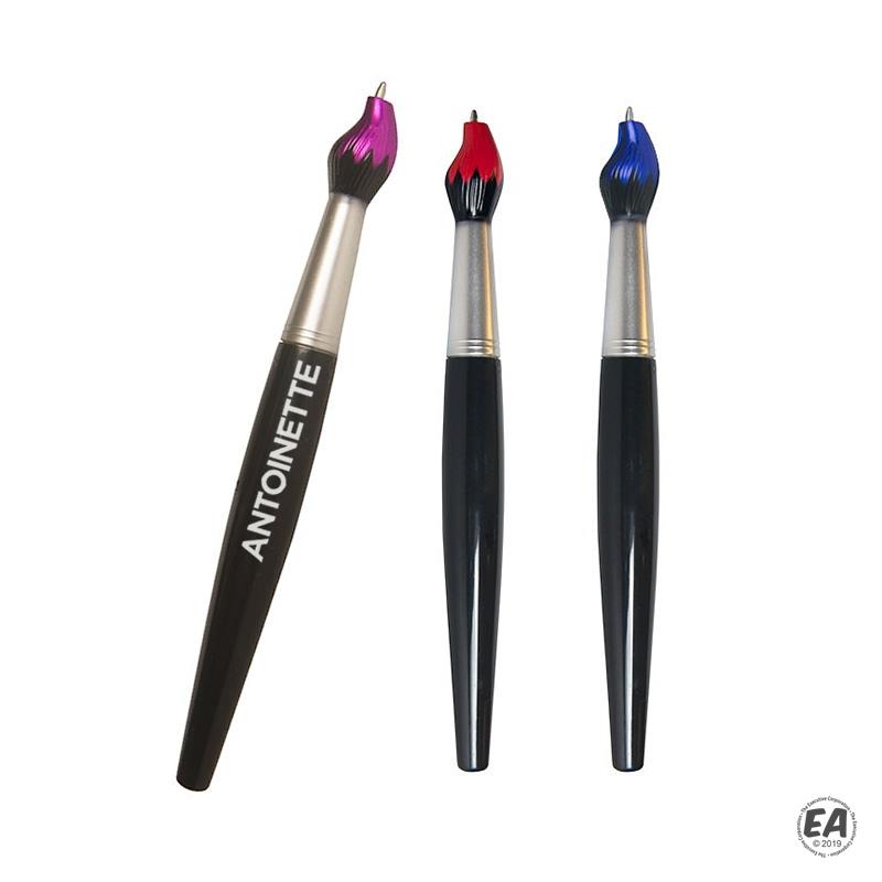 Promotional Paint Brush Pen with Black Handle Customized Novelty Pens Custom Paint Brush Pen