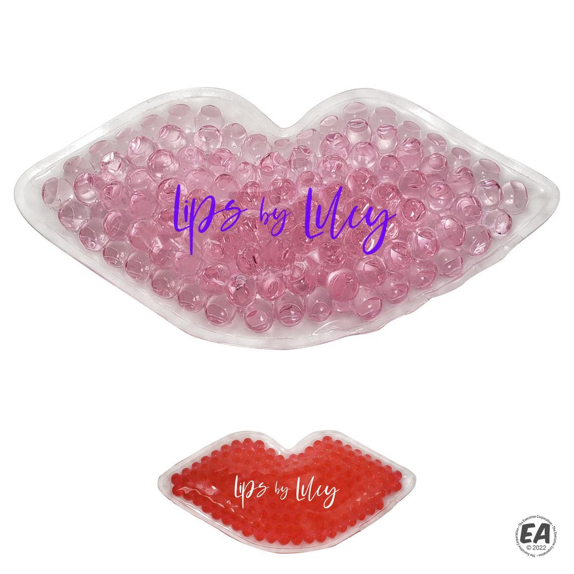 Customized Lips Shape Gel Beads Hot/Cold Pack Custom Hot Cold Packs