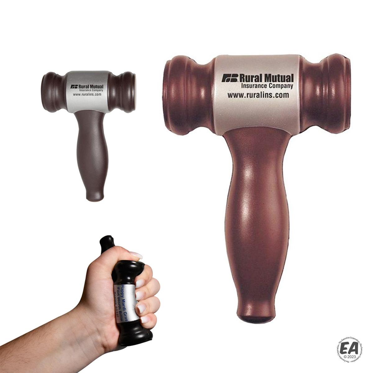 Customized Gavel Squeezie Stress Reliever Promotional Stress Relievers Branded Gavel