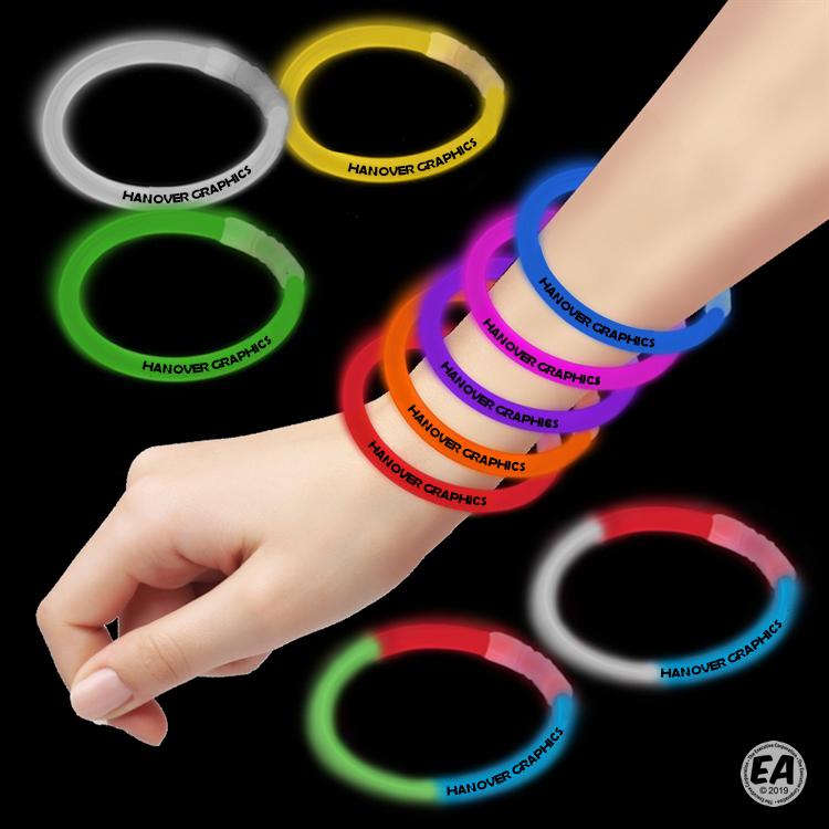 Branded Superior 8'' Glow Bracelet Custom Glow Jewlery Promotional Superior 8'' Glow
