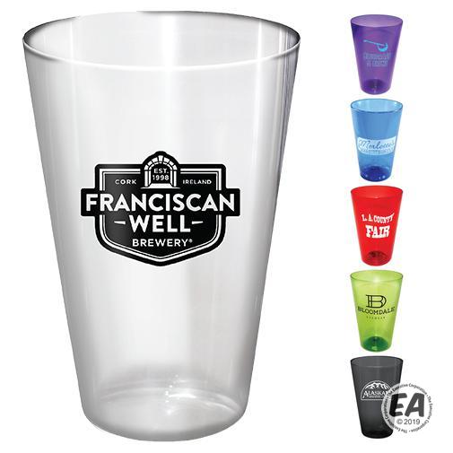 Promotional 16 oz. Plastic Pint Glass Customized Pint Glasses