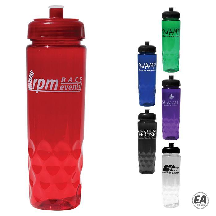 Custom 24 oz. Poly-Saver PET Bottle with Push 'n Pull Cap | Promotional ...