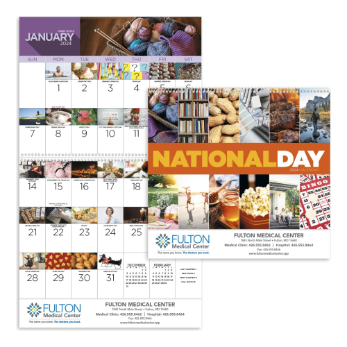 National Day - Spiral Hanging Calendar