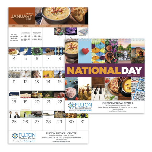 National Day - Spiral Hanging Calendar