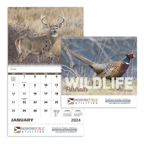 Wildlife Portraits - Spiral Appointment Calendar