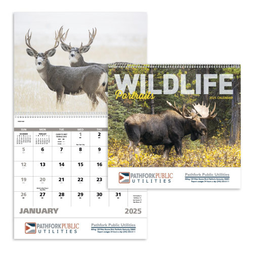 Wildlife Portraits - Spiral Appointment Calendar