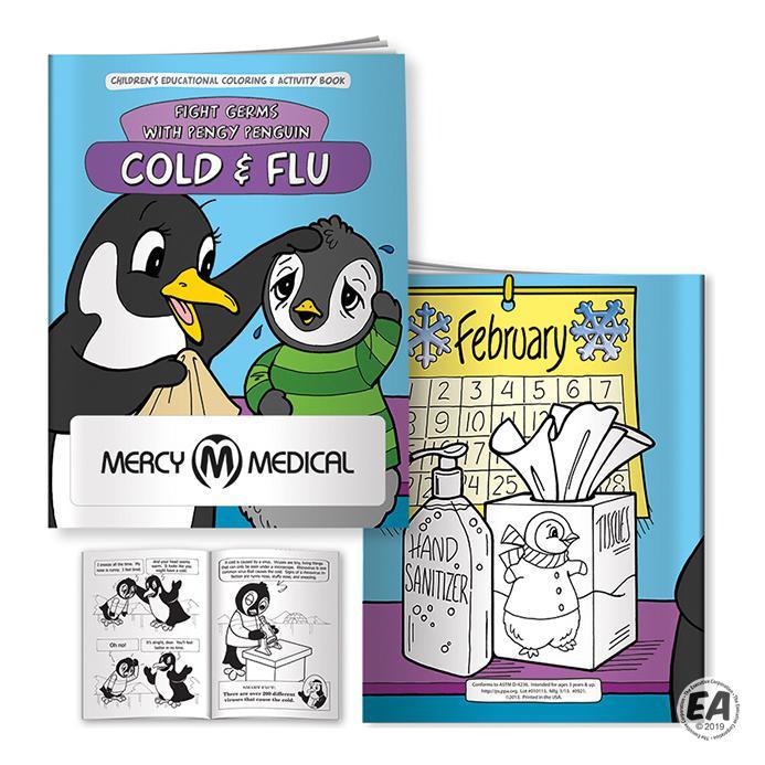 Customized Coloring Book: Cold & Flu Fight Germs with Pengy | Custom ...