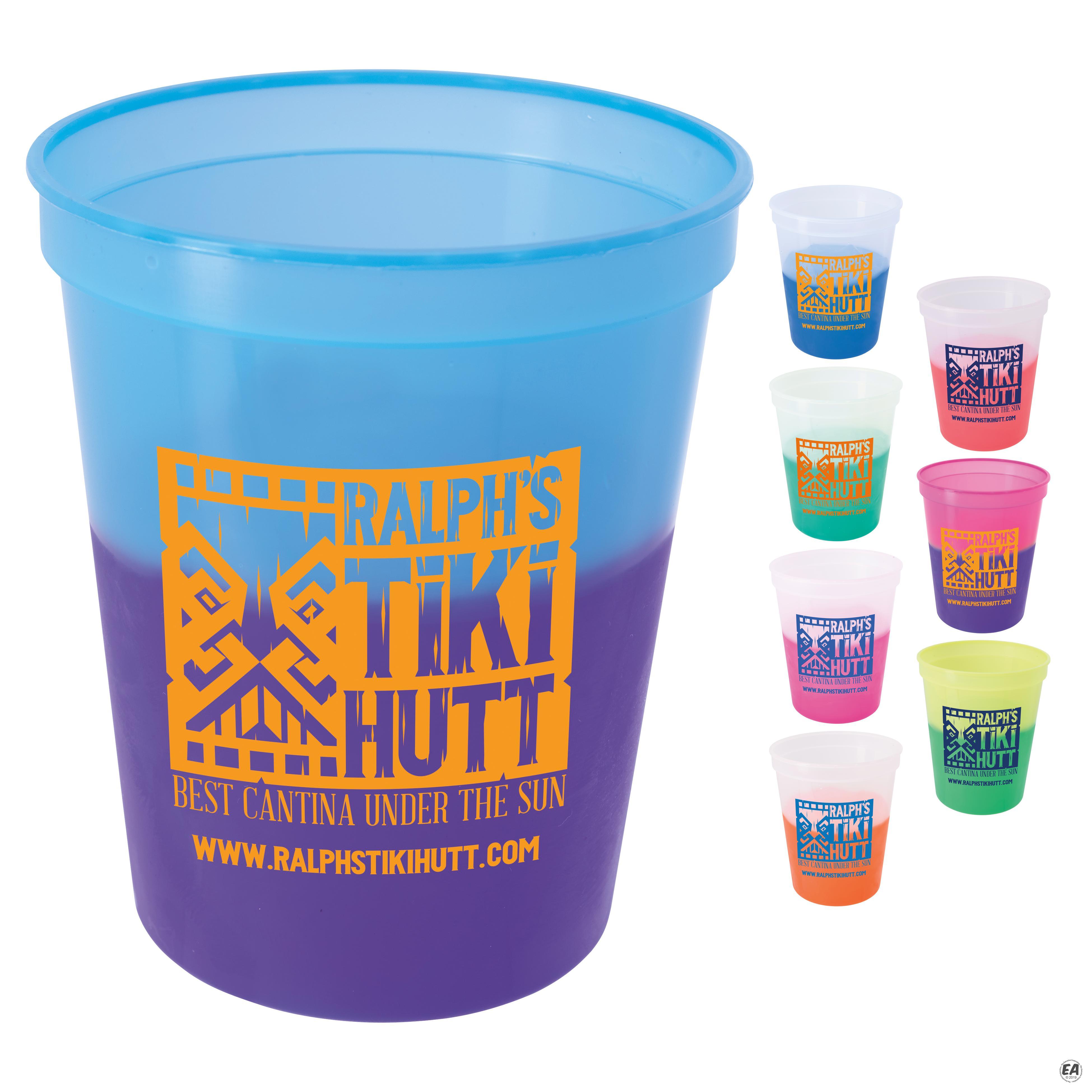 Customized Color Changing Stadium Cup Promotional Plastic Cups