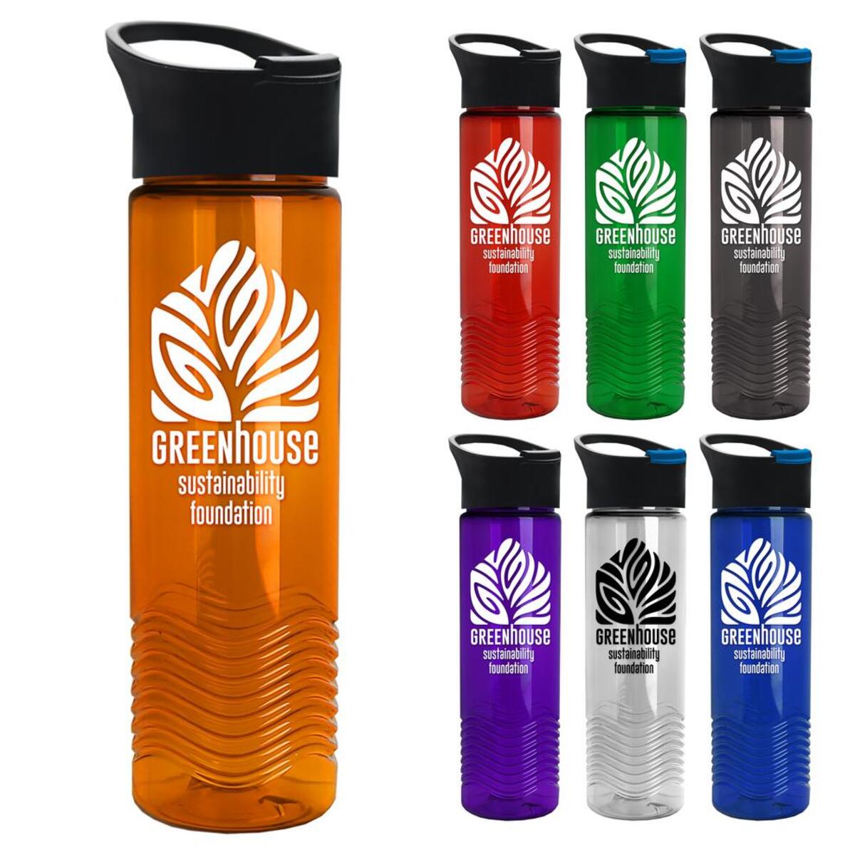 Promotional Garyline 24 oz. Wave Tritan Bottle with Pop-Up Lid ...