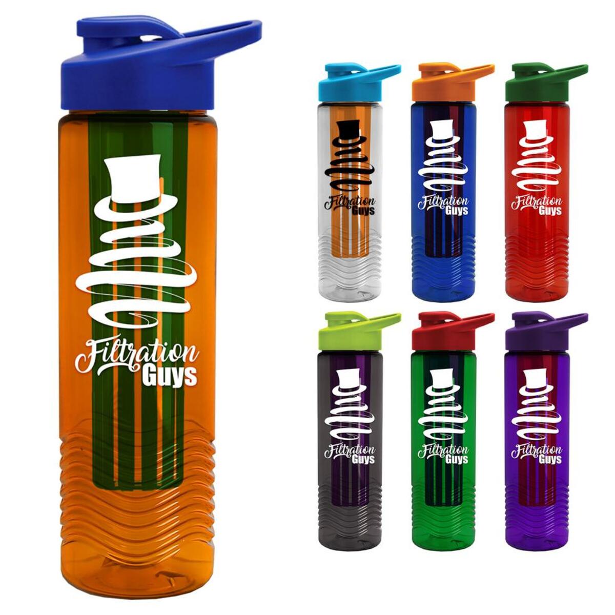 Promotional Garyline 24 oz. Wave Tritan Bottle with Drink-Thru Lid and ...