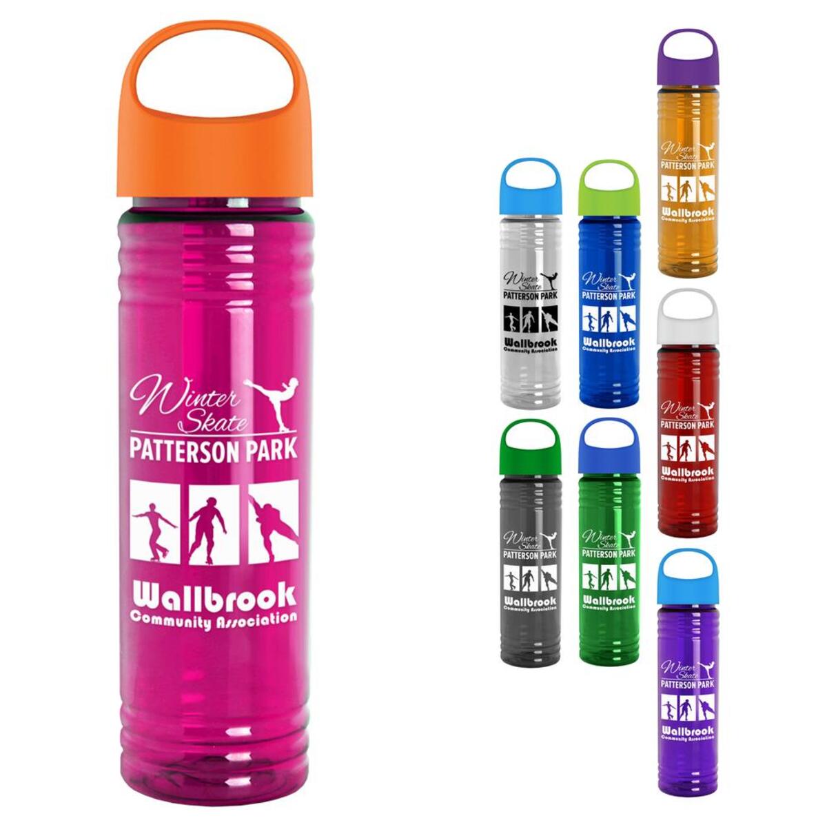 Customized Garyline 24 oz. Slim Fit Bottle with Oval Crest Lid | Custom ...
